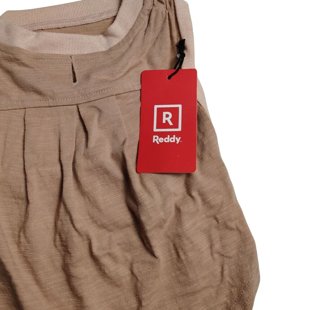 Reddy Dog Medium Lightweight Pink Pleated Tank Top Made With Recycled Material